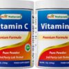 Paquete doble polvo vitamina C Best Naturals 1 lb cada uno