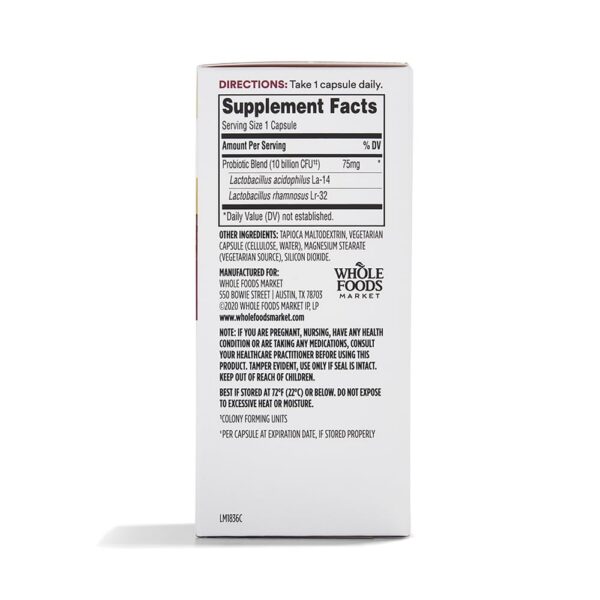Version 1.0.0 Paquete doble probióticos 365 Whole Foods Market mujer