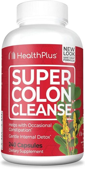 Paquete doble Super Colon Cleanse Health Plus 60 cápsulas