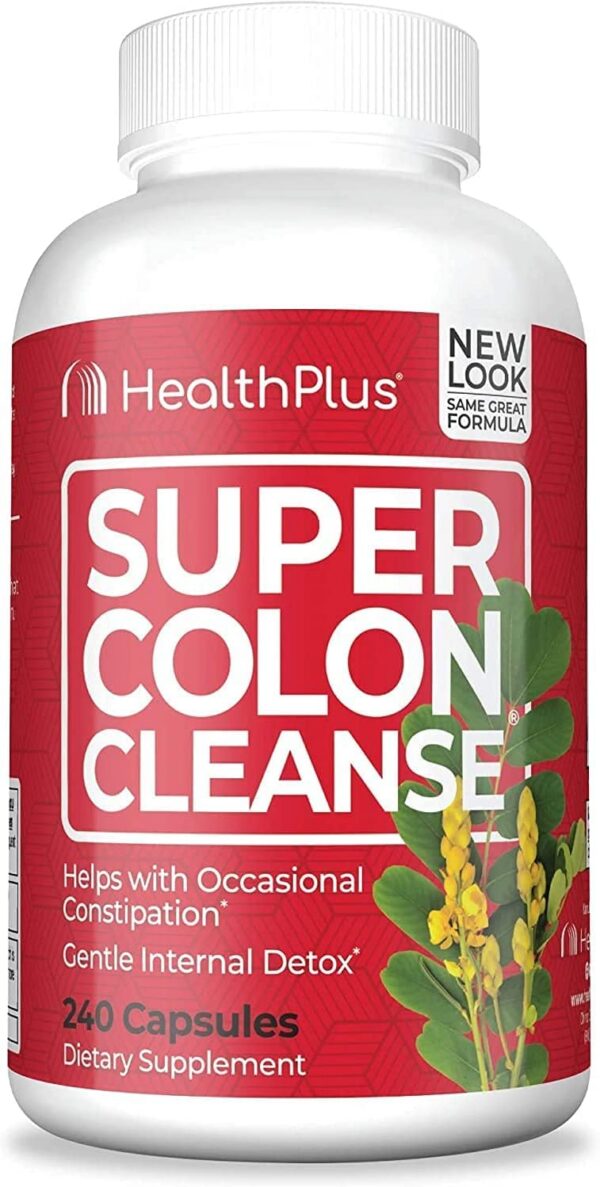 Version 1.0.0 Paquete doble Super Colon Cleanse Health Plus 60 cápsulas