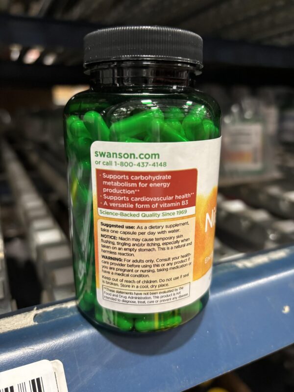 Paquete doble Swanson Niacinamida 250 cápsulas vitamina B3