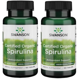 Version 1.0.0 Paquete doble de tabletas de espirulina orgánica Swanson