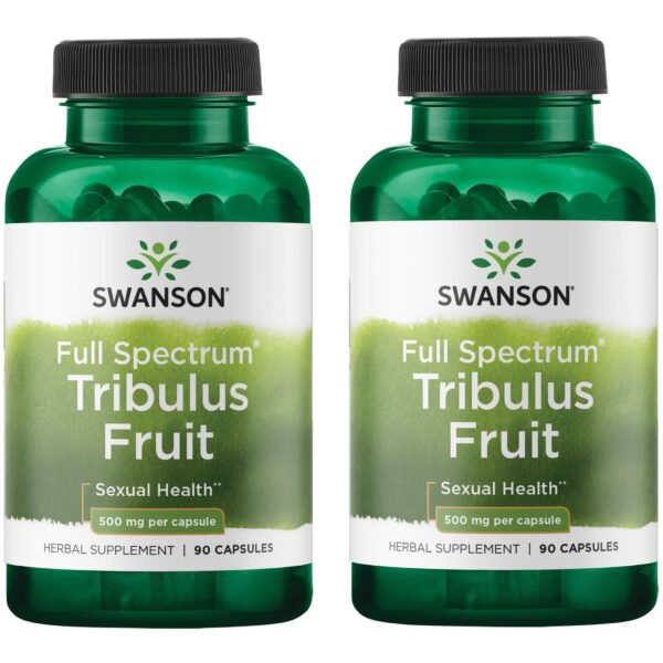 Paquete doble de Tribulus 500 mg 90 cápsulas Swanson
