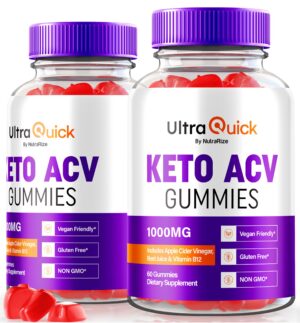 Paquete doble Ultra Quick Keto ACV Gomitas 120 unidades