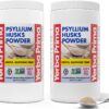 Paquete doble Yerba Prima polvo psyllium 24 oz sin sabor