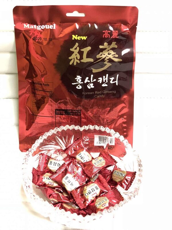 Paquete de dulce con concentrado de ginseng rojo coreano