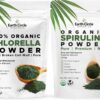Paquete Earth Circle Organics Spirulina y Chlorella polvo orgánico