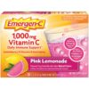 Paquete Emergen-C polvo vitamina C sabor limonada rosa