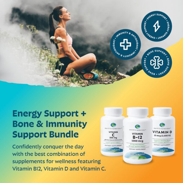 Paquete energético Earth's Splendor con triples vitaminas para salud