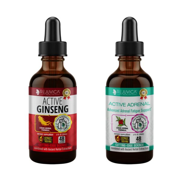Paquete energía Rejuvica Health ginseng y adrenal activo