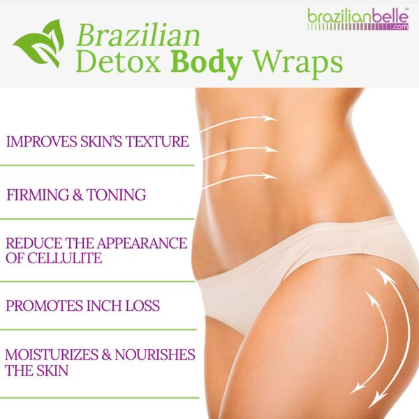 Paquete de envolturas detox Brazilian Belle para mujer