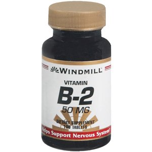 Paquete especial 6 vitaminasa WINDMILL B-2 50mg 100 tabletas