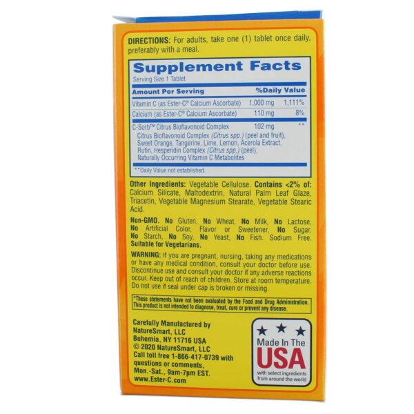 Paquete Ester-C vitamina c 1000 mg suplemento diario