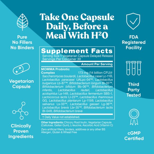 Version 1.0.0 Paquete Eu Natural Momma con 30 cápsulas veganas