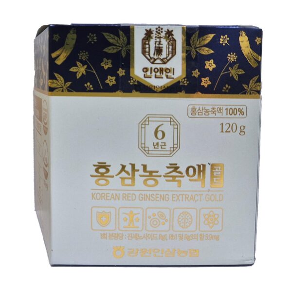 Paquete extracto ginseng rojo coreano Gangwoninsam 120g 6 años