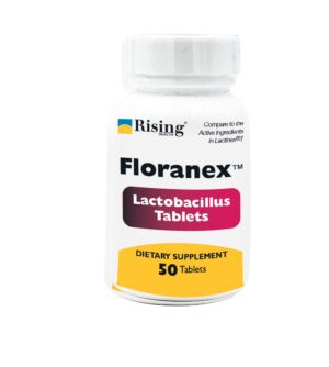 Paquete de Floranex probiótico digestivo Rising Pharma