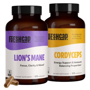 Paquete FreshCap de cápsulas Melena de León y Cordyceps