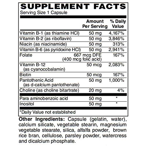 Paquete frontal BariatricPal Complejo B liberación prolongada