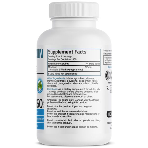 Paquete frontal pastillas Bronson melatonina 360 unidades