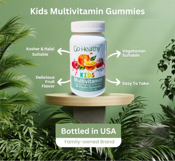 Version 1.0.0 Paquete frontal Go Healthy gominolas multivitamínicas niños