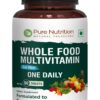Paquete frontal multivitaminas Whole Food para hombres Pure Nutrition