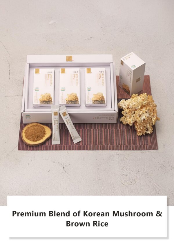 Paquete frontal palitos hongo coliflor dorado coreano