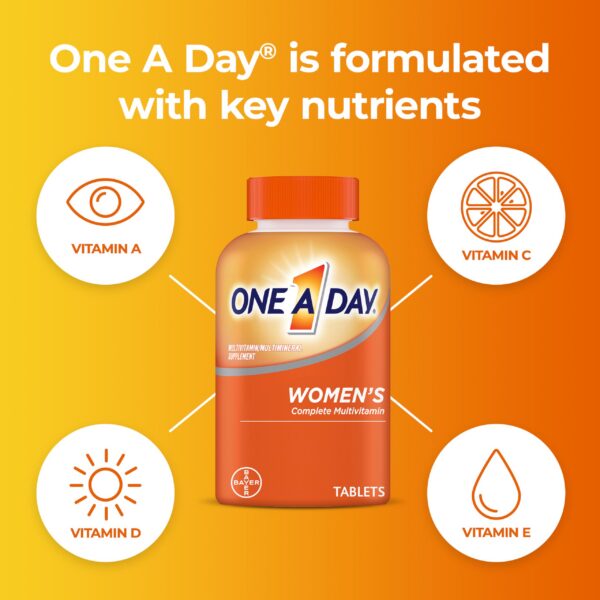 Paquete frontal vitaminas One A Day mujer salud ósea e inmunidad