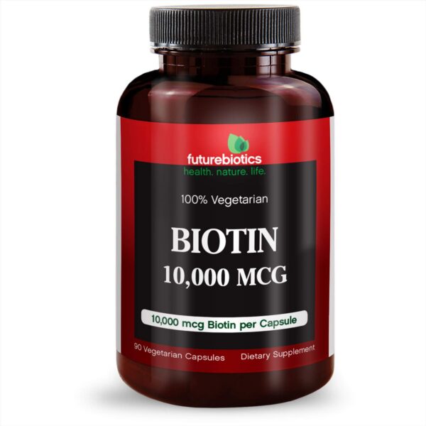 Paquete Futurebiotics Biotina con cápsulas vegetarianas para cabello