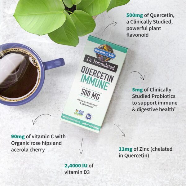 Paquete Garden of Life Quercetina y vitamina c