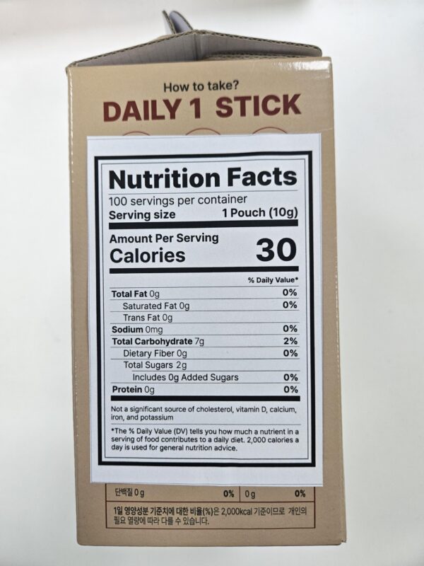 Version 1.0.0 Paquete de Ginseng Rojo Coreano JUNGWONSAM