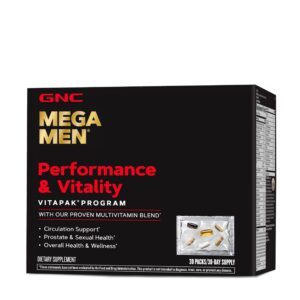 Paquete GNC Mega Men Performance and Vitality Vitapak