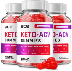 Paquete gomitas Ace Keto ACV control peso 180 unidades