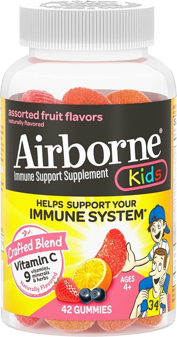 Paquete gomitas Airborne vitamina C y zinc niños