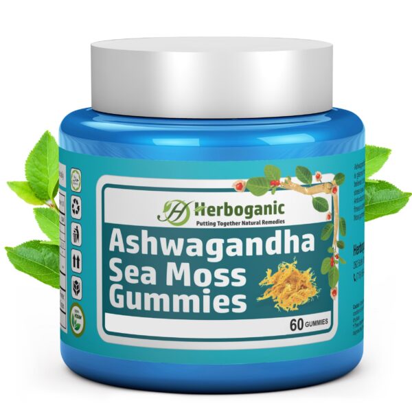 Paquete gomitas Ashwagandha y Musgo Marino HERBOGANIC 60 unidades