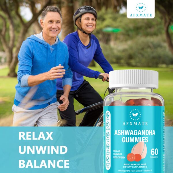 Version 1.0.0 Paquete doble de gomitas AFXMATE con Ashwagandha y Vitamina D