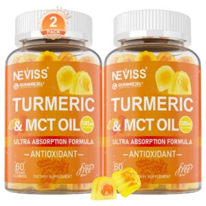 Paquete gomitas cúrcuma curcumina 120 sin azúcar mejor absorción