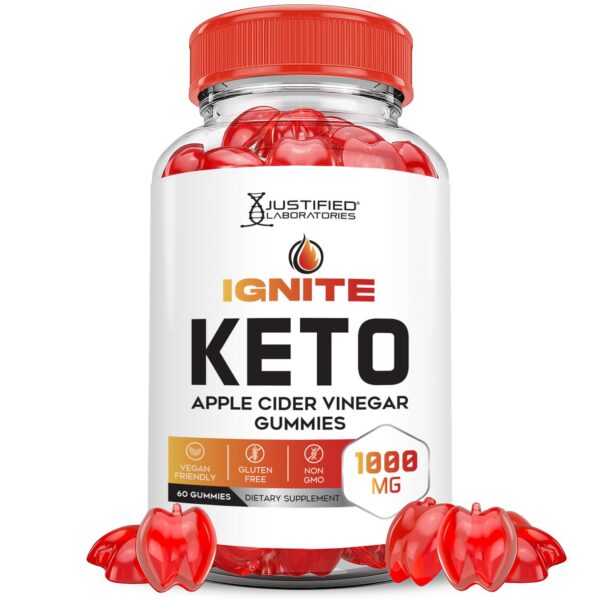 Paquete gomitas Ignite Keto ACV vinagre sidra manzana 60 piezas