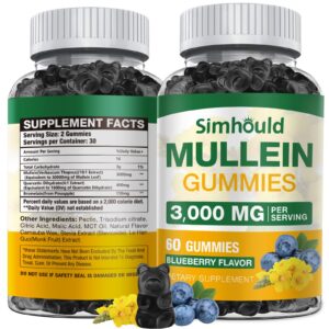 Paquete gomitas Mullein sin azúcar Simhould 3000MG
