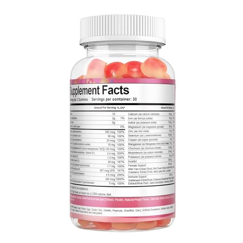 Paquete gomitas multivitamínicas Totaria para mujeres