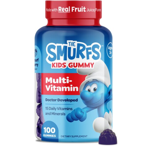Version 1.0.0 Paquete de gomitas multivitamínicas Los Pitufos para niños