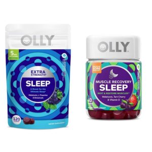 Paquete de gomitas OLLY para dormir y recuperación muscular
