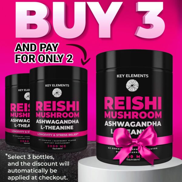 Version 1.0.0 Paquete de gomitas Reishi para sistema inmunológico y estrés