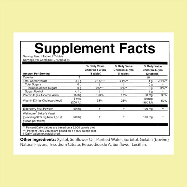 Version 1.0.0 Paquete gomitas saúco ChildLife Essentials 27 unidades niños