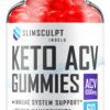 Paquete y gomitas Slimsculpt Keto ACV para control de peso