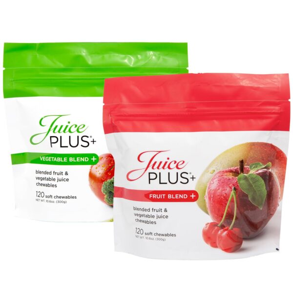 Paquete de gomitas veganas JuicePlus+ frutas y verduras