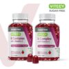 Paquete gomitas vitamina b complejo sin azúcar sabor fresa Viteey