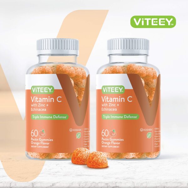 Paquete gomitas Viteey vitamina c y zinc para adultos y adolescentes