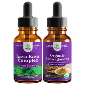 Paquete gotas líquidas kava y ashwagandha Natures Craft