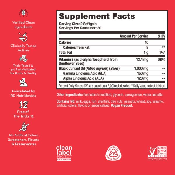 Paquete HUM Red Carpet 60 cápsulas vitamina e