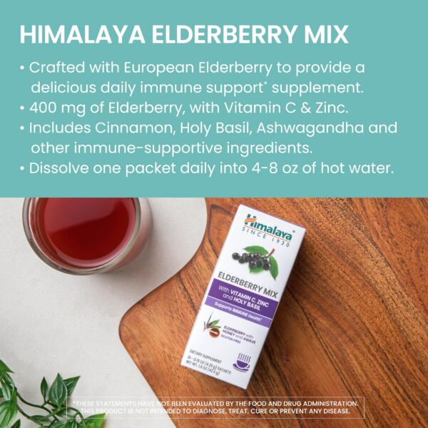 Paquete individual Himalaya Elderberry Mix en presentación polvo